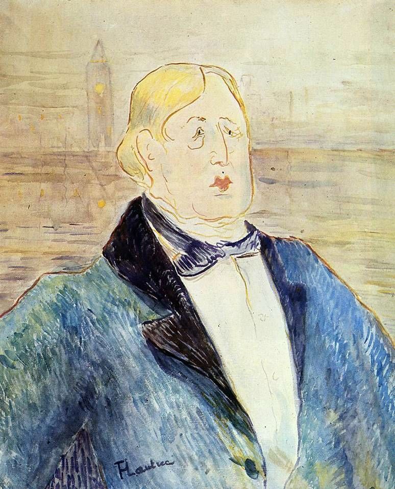 Porträtt av Oscar Wilde   Henri de Toulouse Lautrec