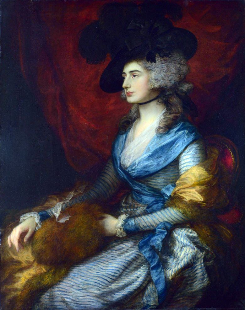 Porträtt av Sarah Siddons   Thomas Gainsborough