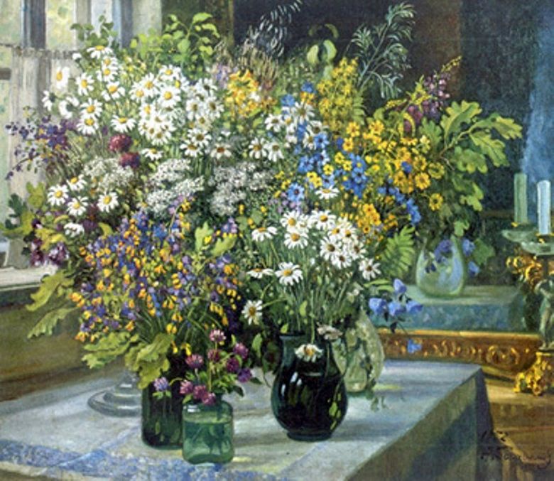 Stilleben Vilda blommor   Alexander Gerasimov