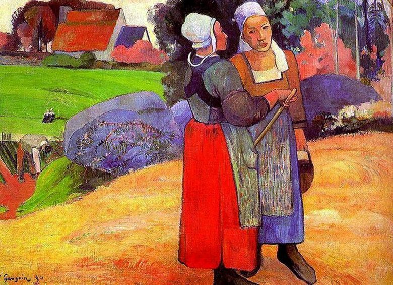 Bretonska bondekvinnor   Paul Gauguin