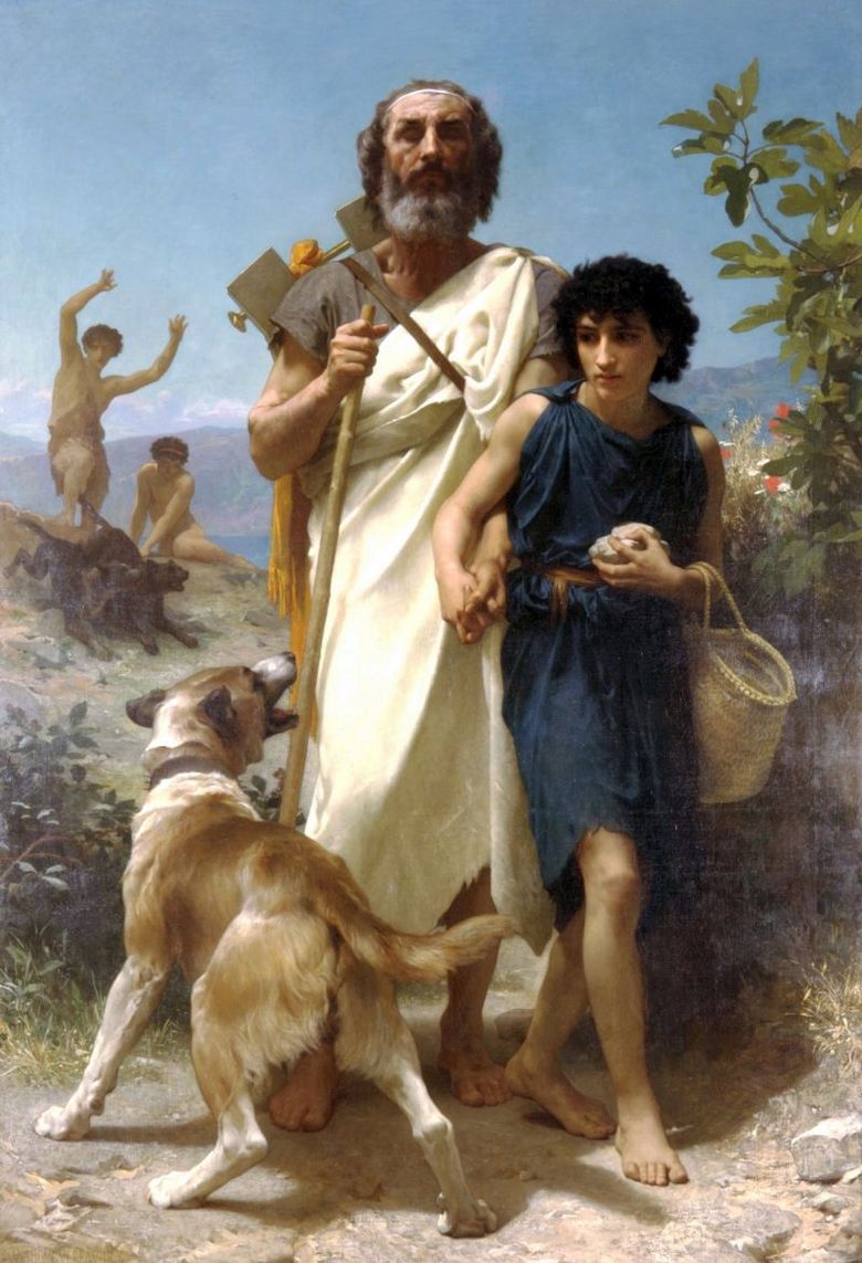 Homer och hans guide   Adolph Bouguero