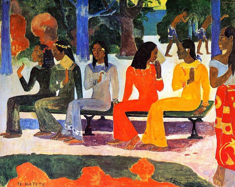 Idag kommer vi inte till marknaden   Paul Gauguin