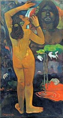 Hina, månens gudinna och Te Fatou, jordens ande (Mån och jord)   Paul Gauguin