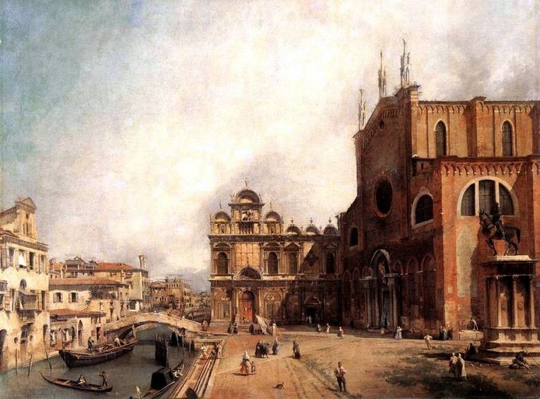 San Giovanni e Paolo katedralen och Piazza San Marco   Antonio Canaletto