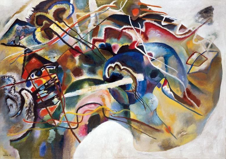 Bild med den vita gränsen   Wassily Kandinsky
