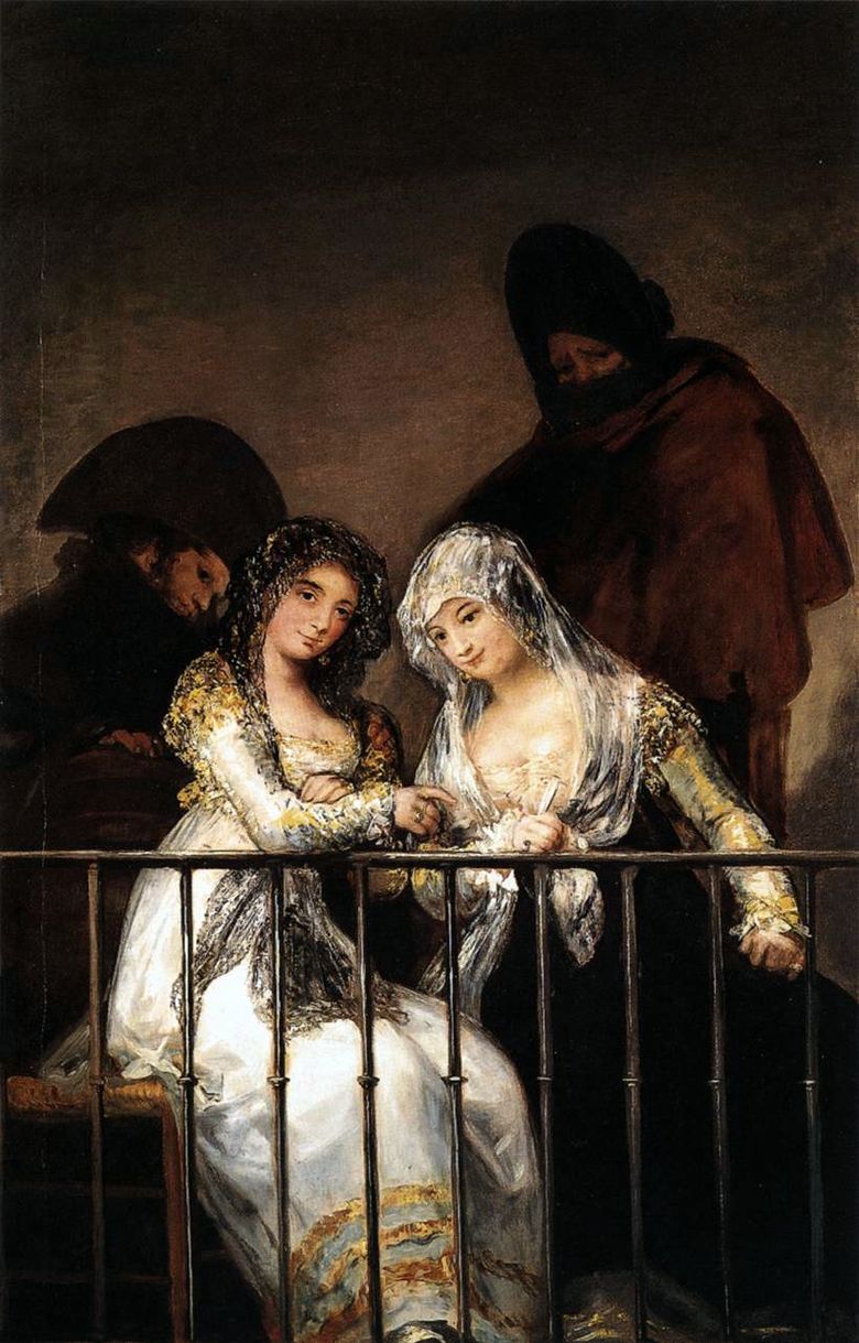 Mahi på balkongen   Francisco de Goya