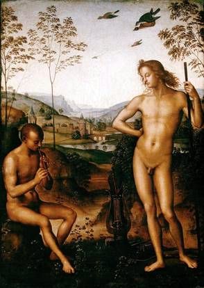 Apollo och Marsyas   Pietro Perugino