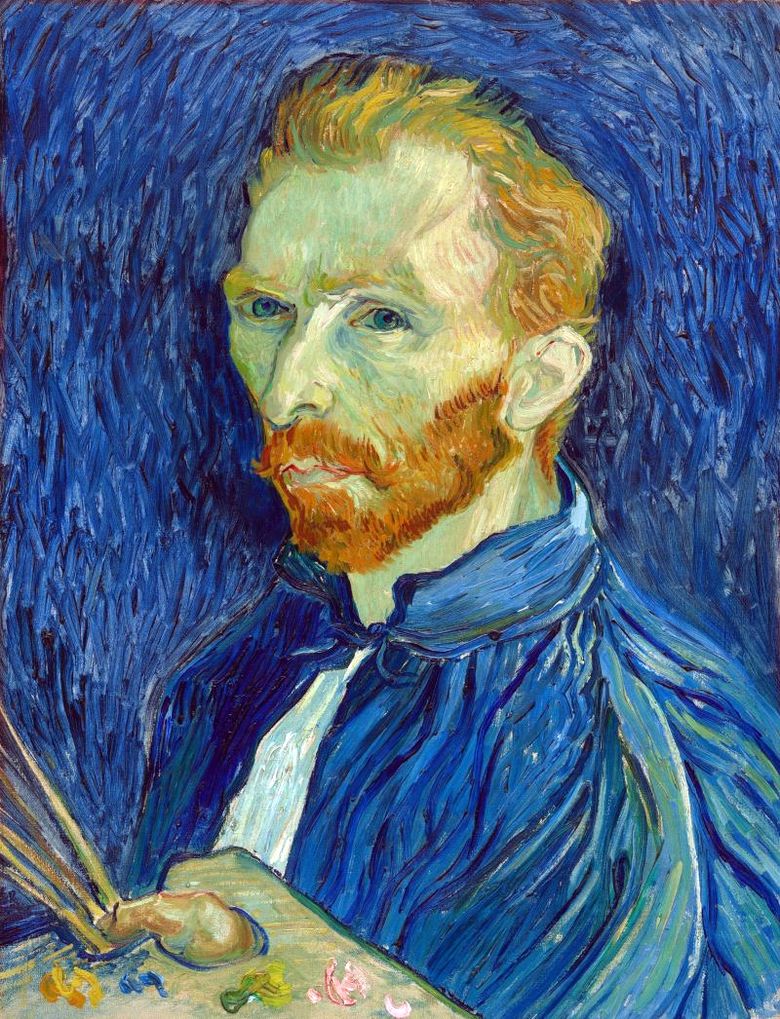 Självporträtt med palett   Vincent Van Gogh