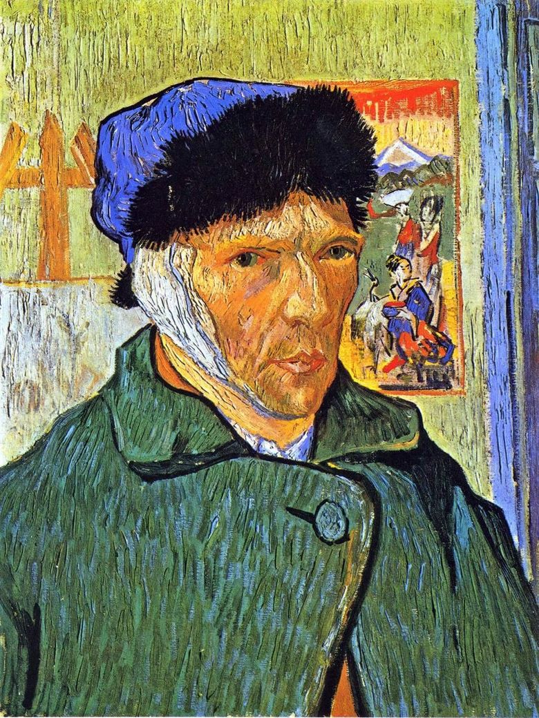 Självporträtt med bandagerat örat   Vincent Van Gogh