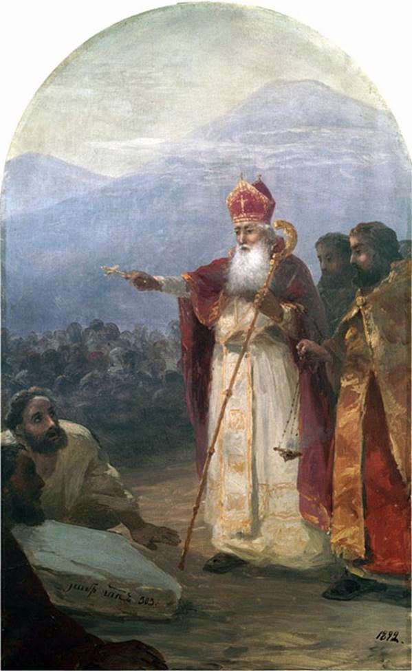 Dåpet av det armeniska folket. Gregory the Illuminator   Ivan Aivazovsky