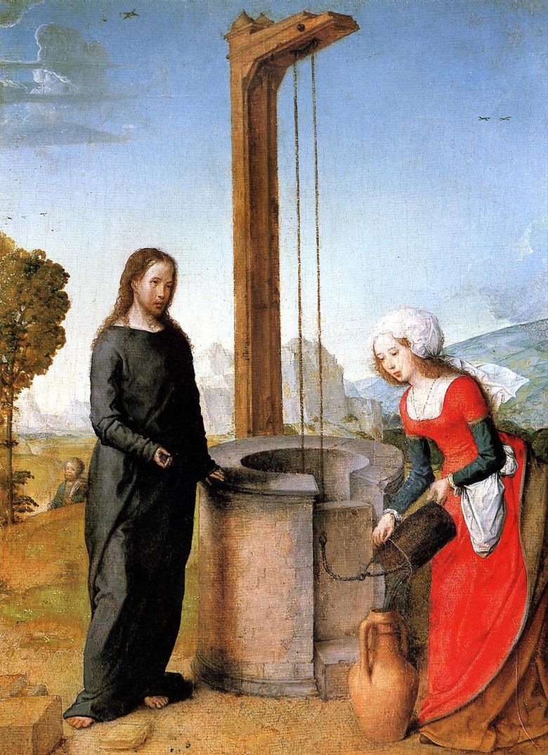 Kristus och den samaritanska kvinnan   Juan de Flandes