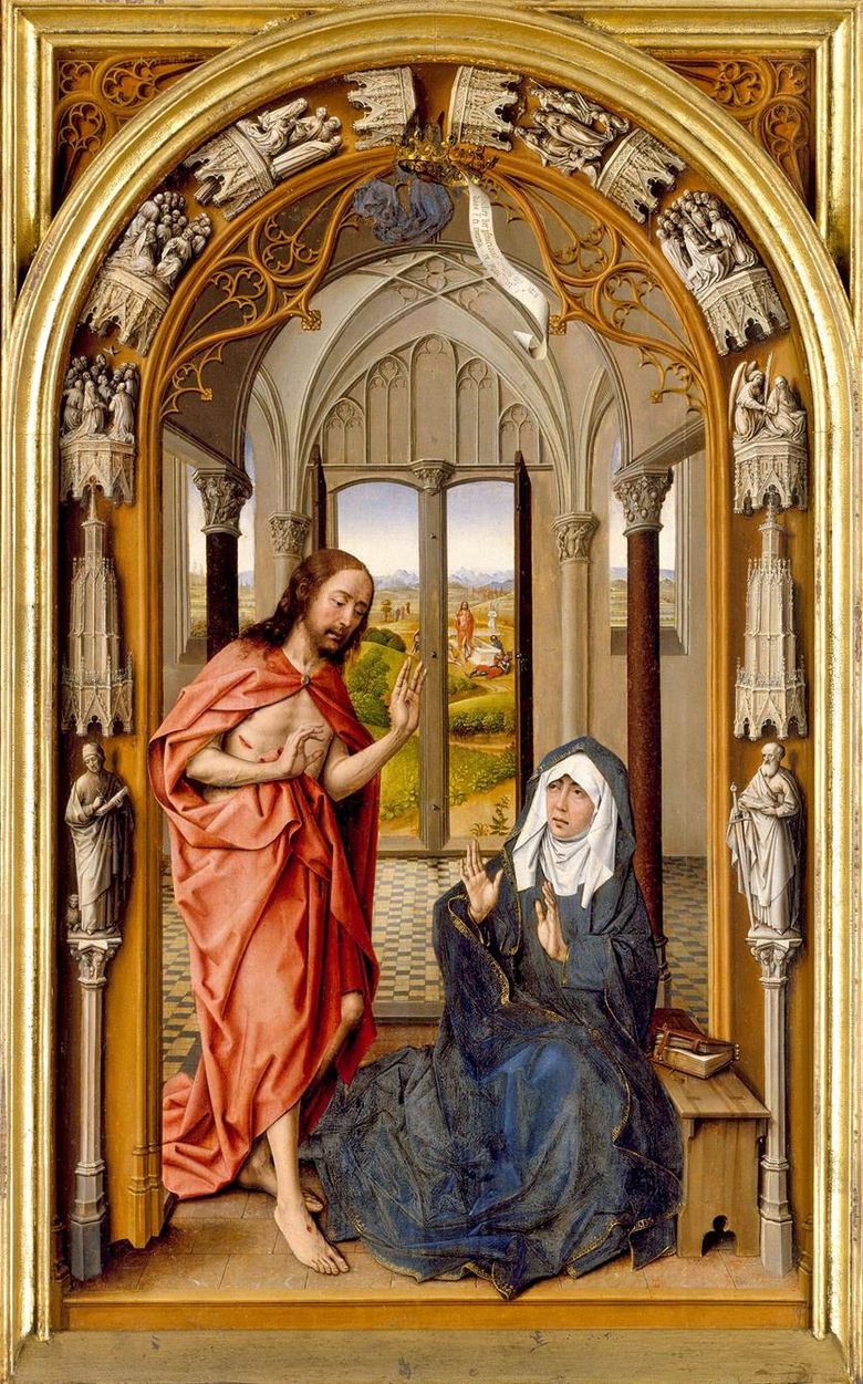 Apparition of Christ to Mary   Juan de Flandes