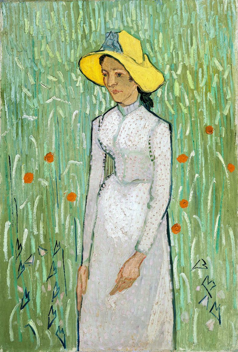 Flicka i vitt   Vincent Van Gogh