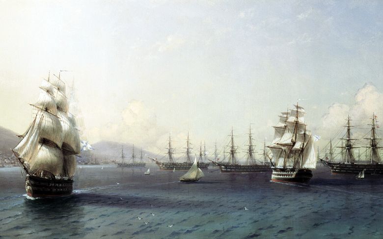 Svartahavsflottan i Feodosia   Ivan Aivazovsky