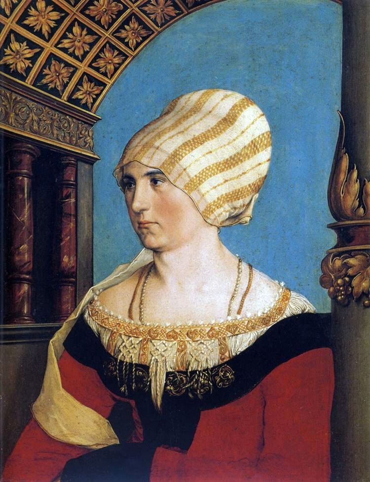 Porträtt av Dorothea Kannengisser   Hans Holbein