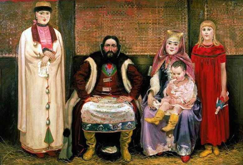 Merchants familj på 1600 talet   Andrei Ryabushkin