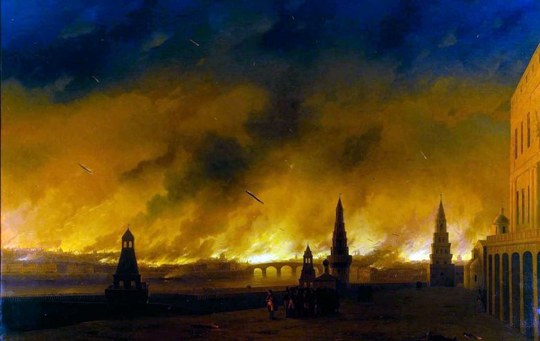 Eld från Moskva 1812   Ivan Aivazovsky