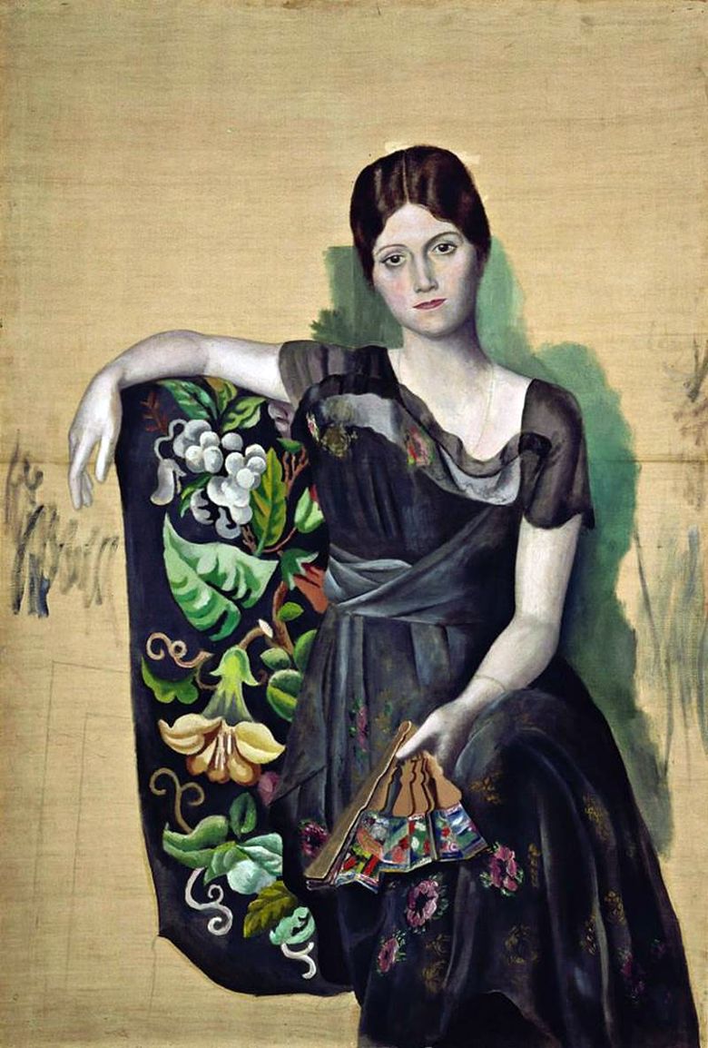 Porträtt av Olga i stolen   Pablo Picasso