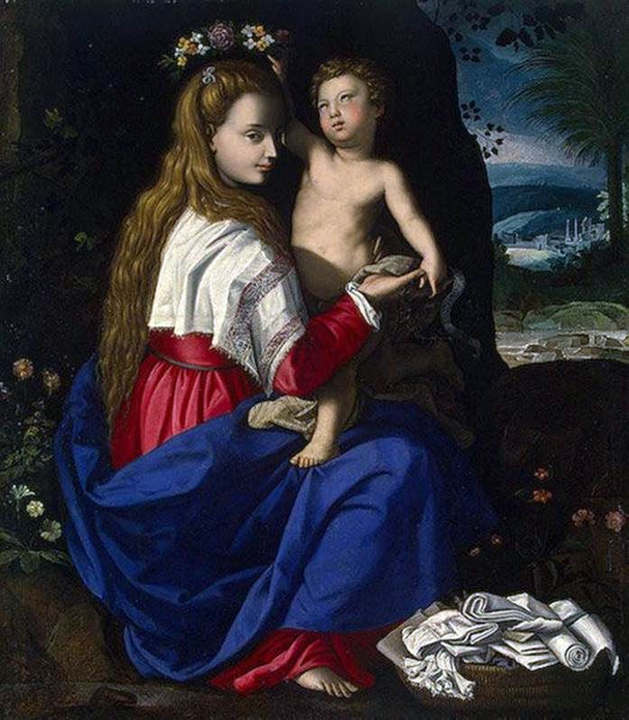 Madonna och barn   Alessandro Allori
