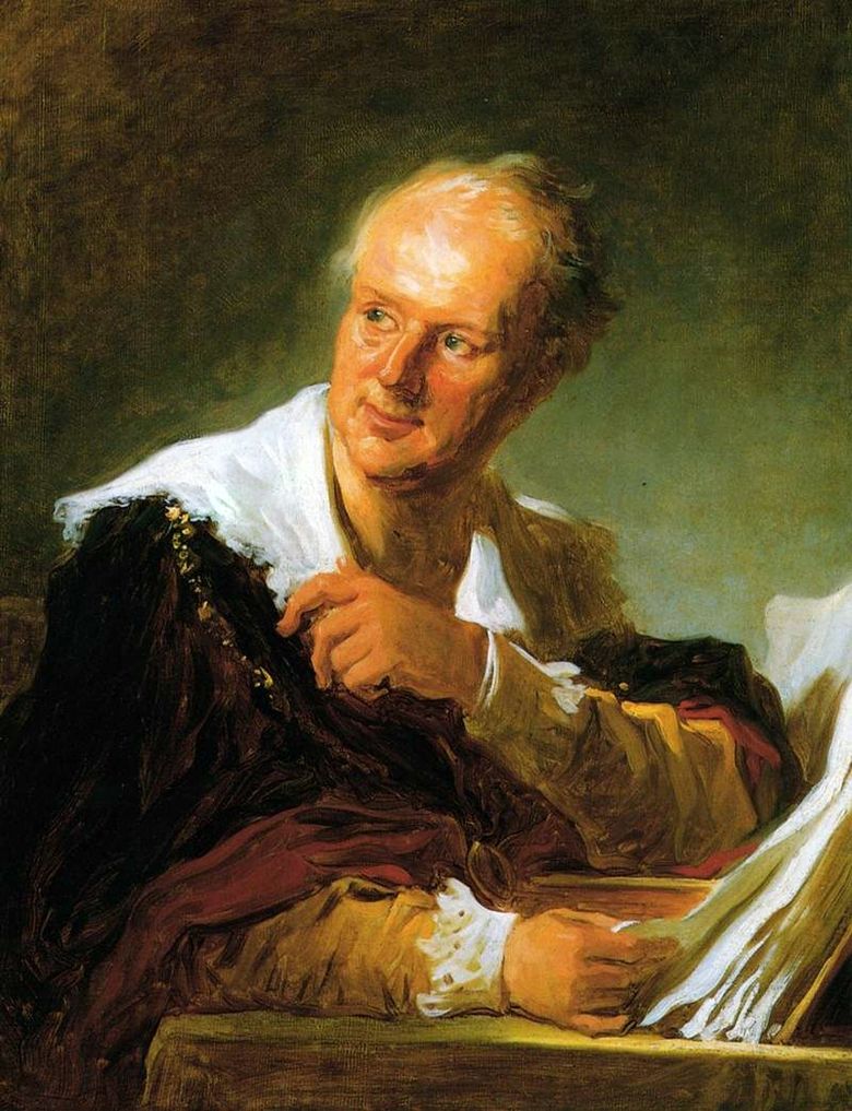 Porträtt av Denis Diderot   Jean Honore Fragonard