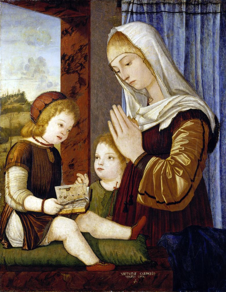 Madonna och barn med baptisten John   Vittorio Carpaccio