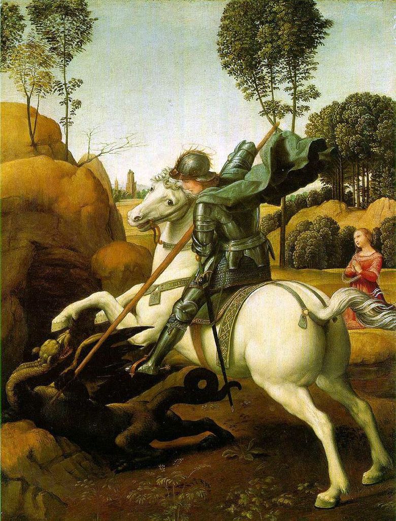 Slaget vid St. George med draken   Rafael Santi