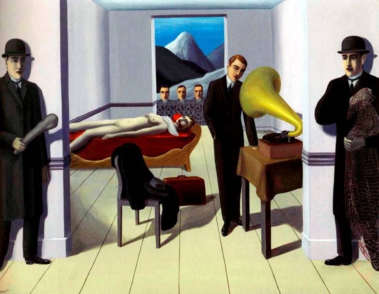 Hotet om mord   Rene Magritte