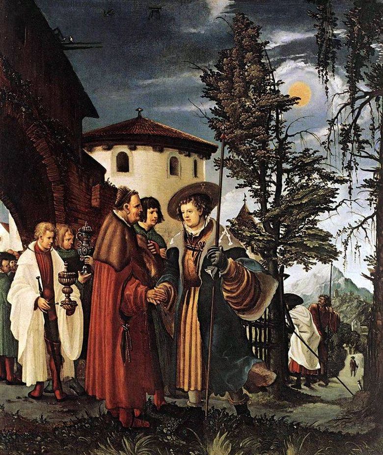 St Florians farväl till klostret   Albrecht Altdorfer