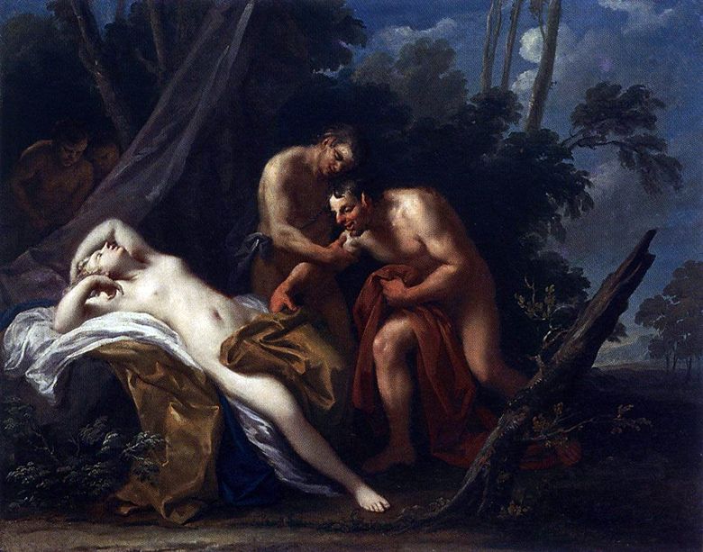 Satyr och sovande nymf   Jacopo Amigoni