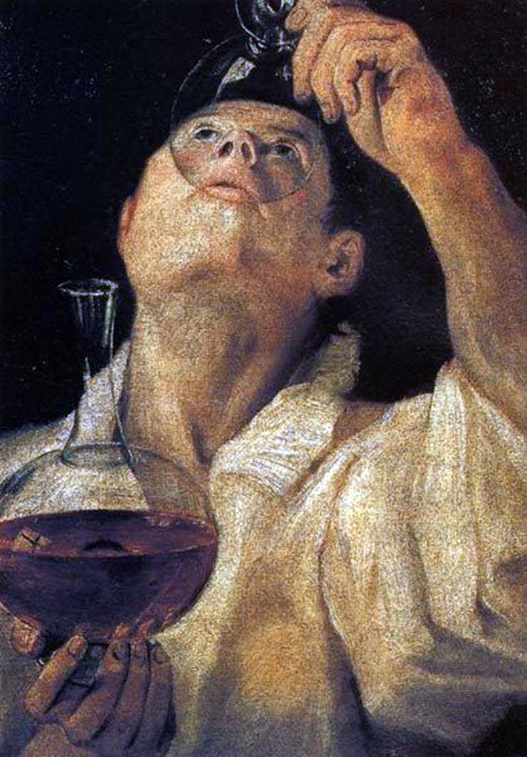 Porträtt av en dricka pojke   Annibale Carracci