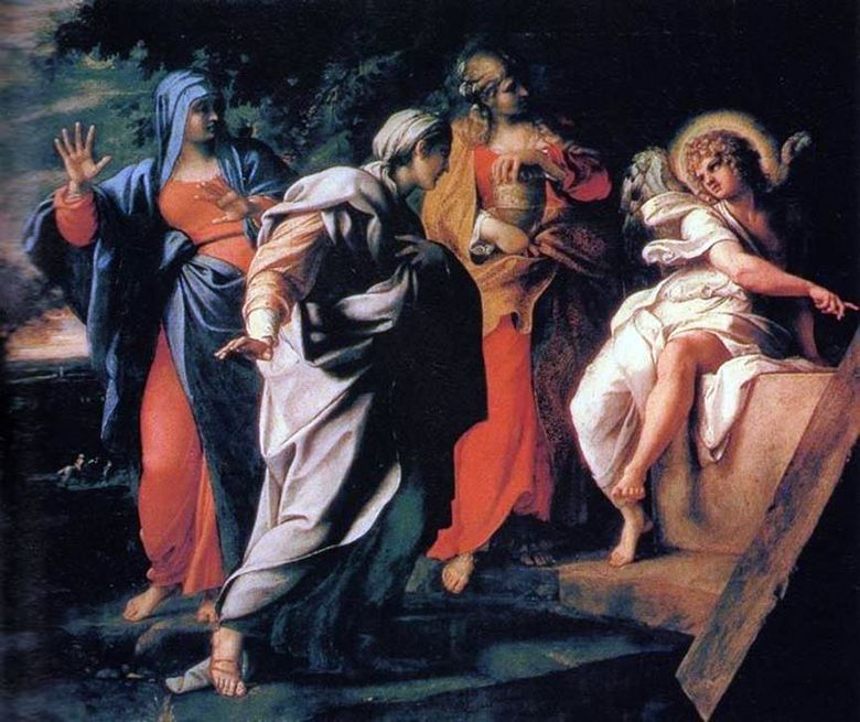 Three Mary at the Holy Grav   Annibale Carracci