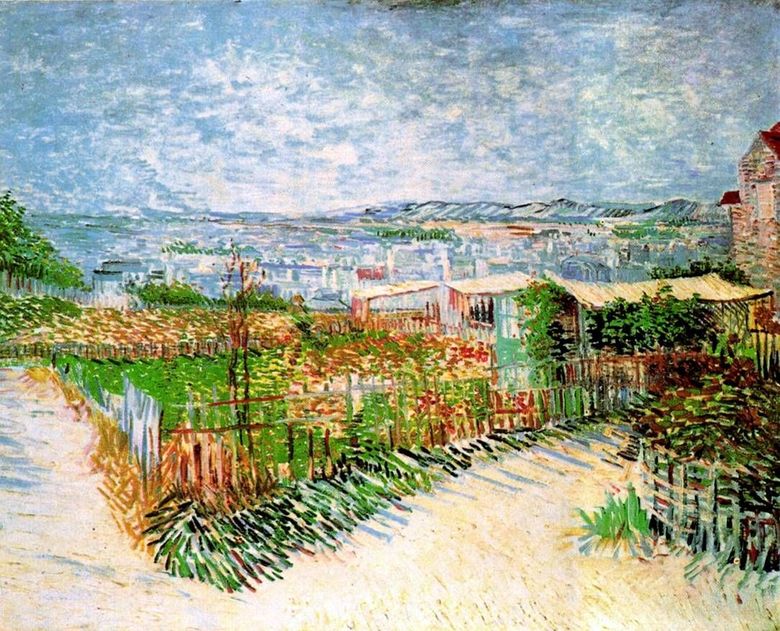 Trädgårdar i Montmartre   Vincent Van Gogh