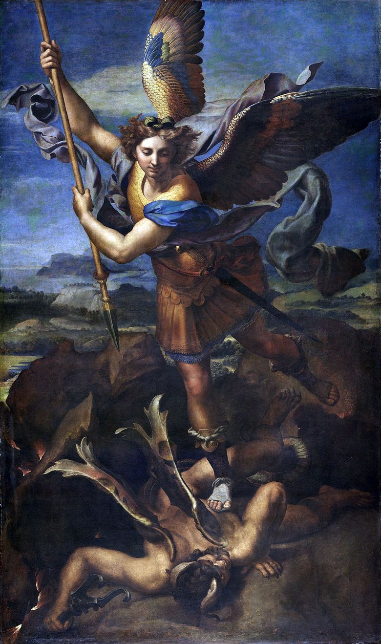 Saint Michael and the Devil   Rafael Santi