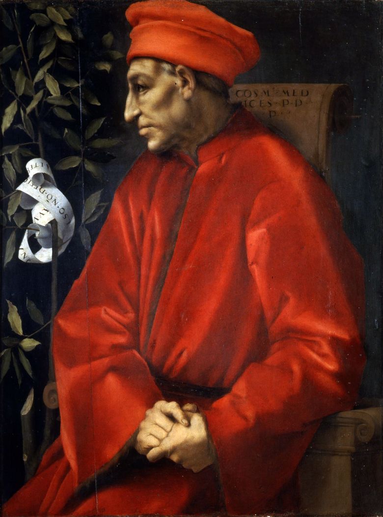Porträtt av Cosimo Senior Medici   Jacopo Pontormo