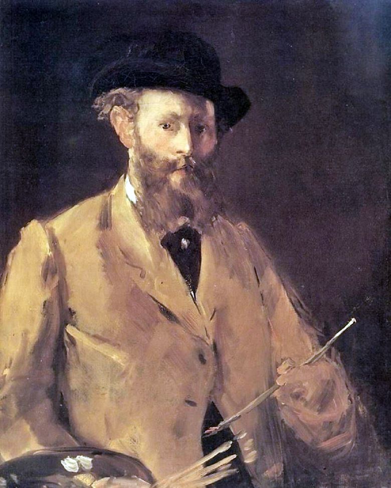 Självporträtt med palett   Edouard Manet