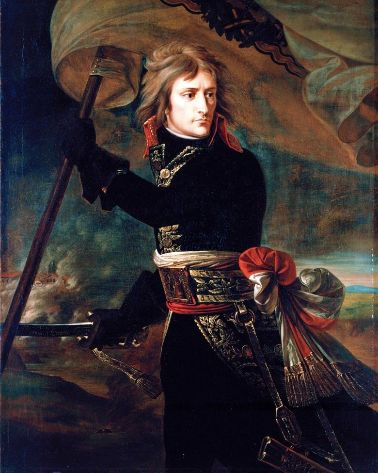 Bonaparte på Arkolsky Bridge 17 november   Antoine Gros