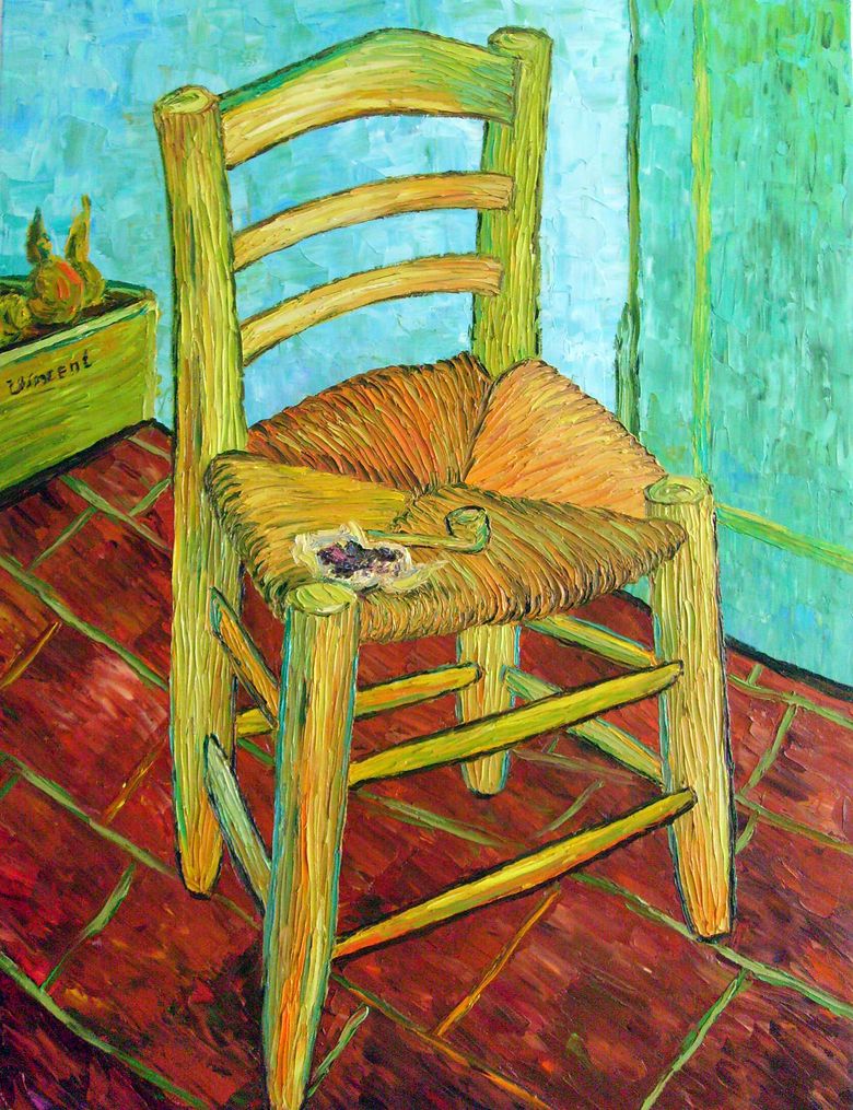 Vincents stol med sitt rör   Vincent Van Gogh