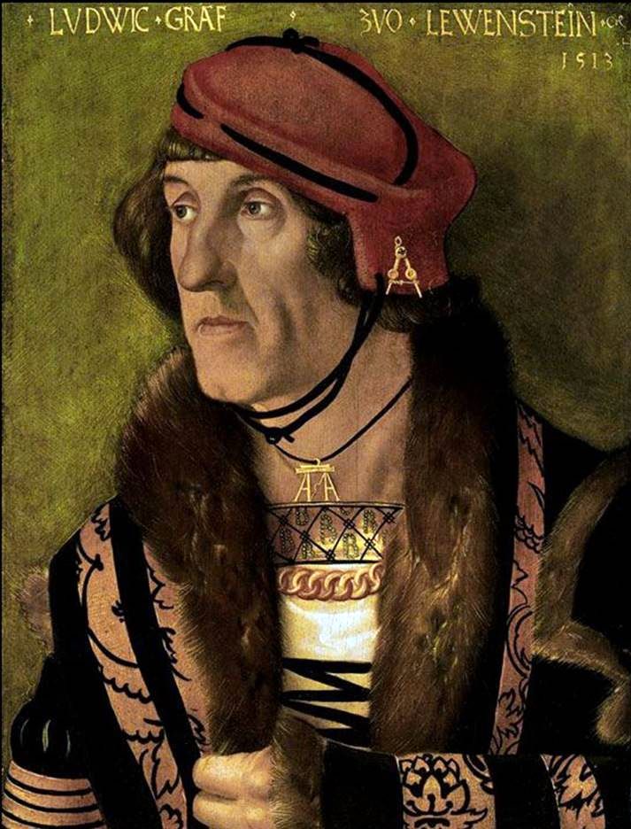 Porträtt av greven Ludwig Levenstein   Hans Baldung
