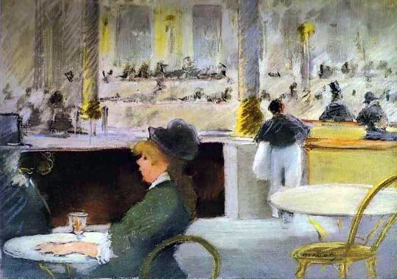 Kaféinredning   Edouard Manet