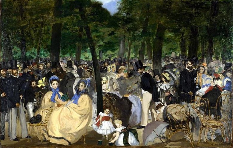 Musik i Tuilerierna   Edouard Manet