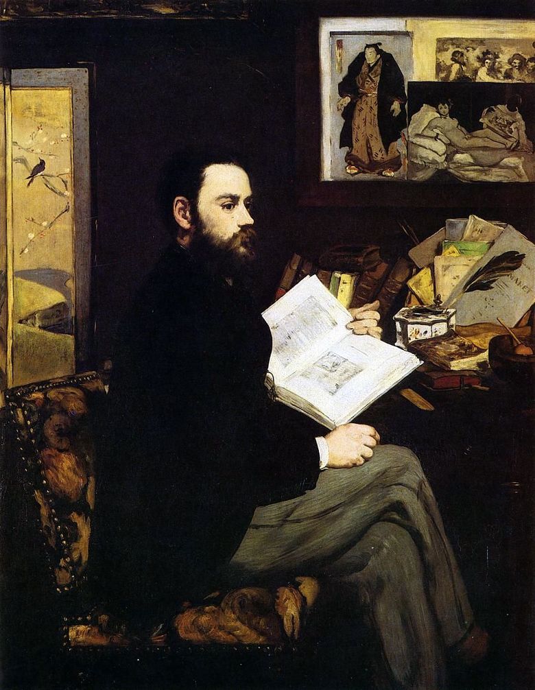 Porträtt av Emile Zola   Edouard Manet