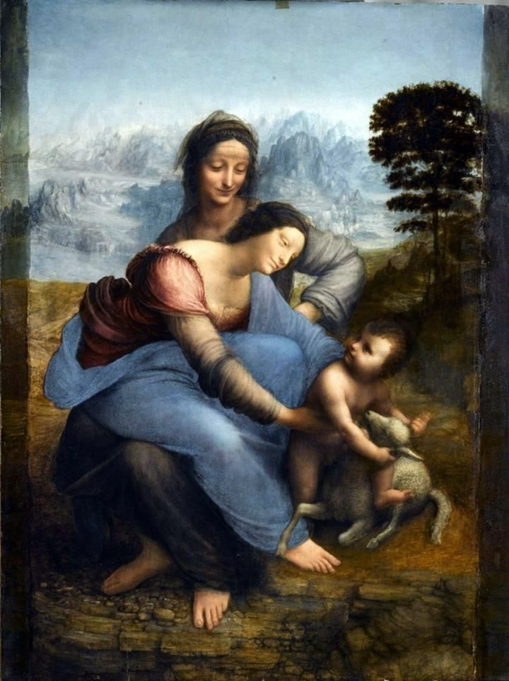 Madonna och barn med St. Anne   Leonardo da Vinci