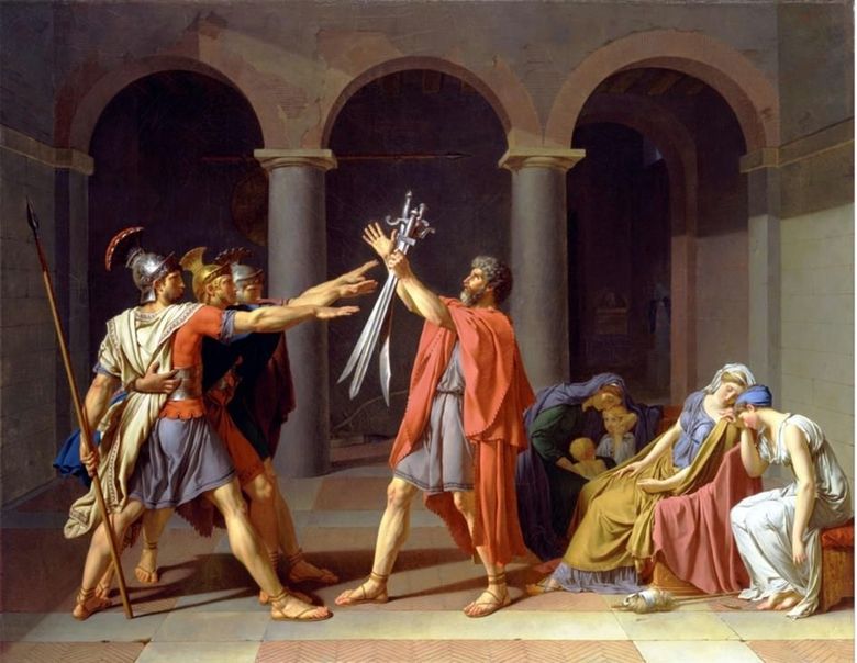 Oath of the Horatii   Jacques Louis David