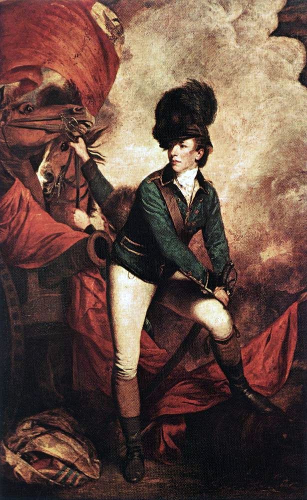 Porträtt av överste Tarleton   Joshua Reynolds