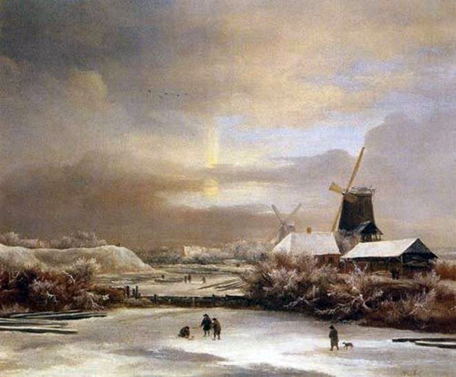 Vinterscen   Jacob van Ruisdal