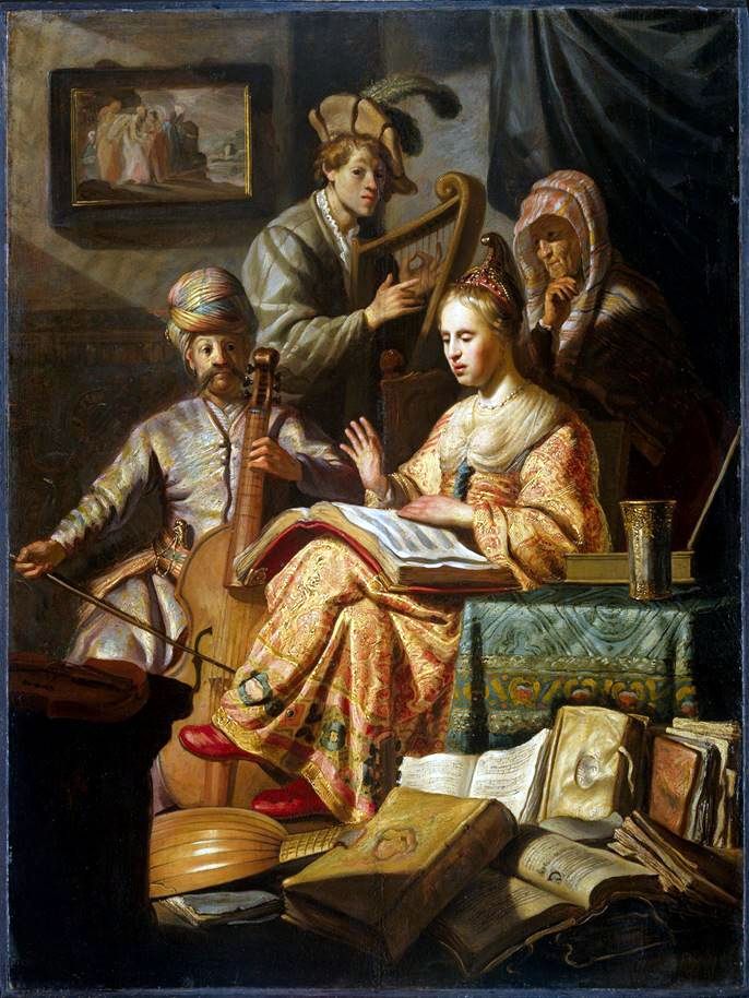 Allegory of Music   Rembrandt Harmens Van Rhine