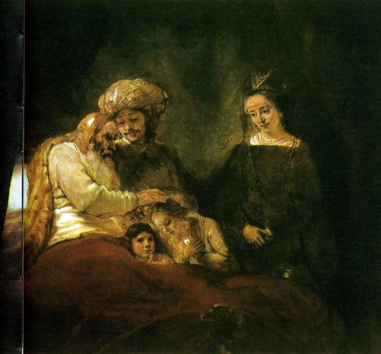 Jacobs välsignelse   Rembrandt Harmens Van Rhine