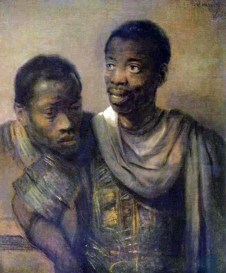 Två svarta   Rembrandt Harmens Van Rhine