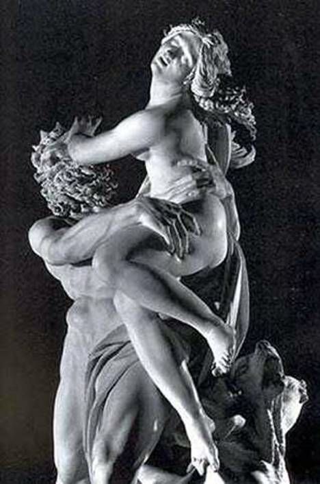 Abduktion av Proserpine (fragment)   Lorenzo Bernini