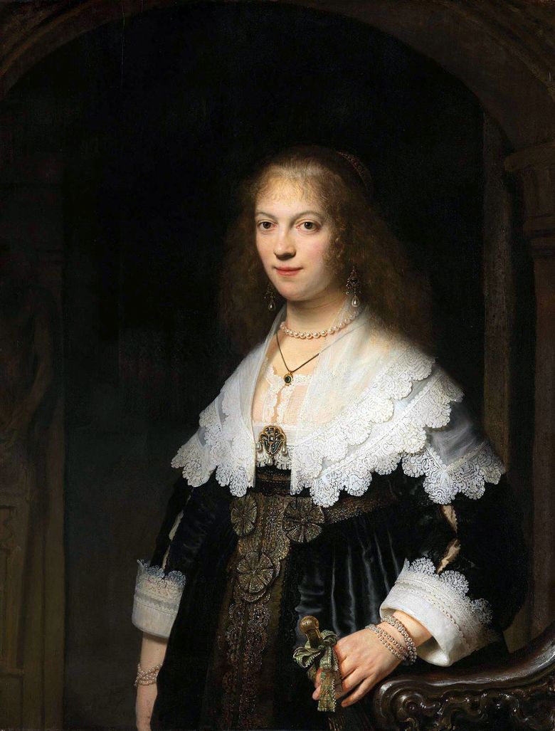 Porträtt av Maria Trip   Rembrandt Harmens Van Rhine